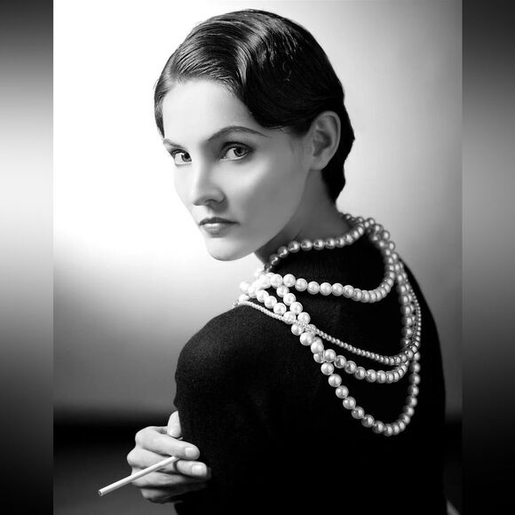 Lux Chanel Dior Prada Louis Vuitton fashion Designer Wall Art B&W Print Picture - Picture 1 of 13